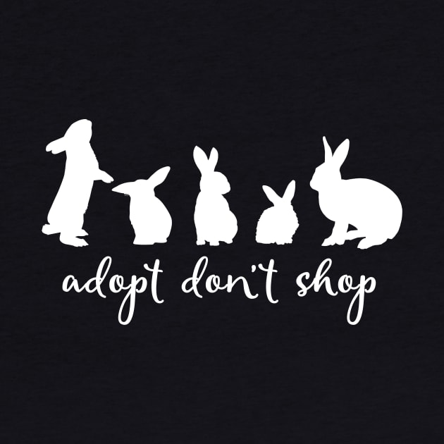 Adopt Don't Shop - Alternate Bunny Edition (White) by Adopt Don't Shop